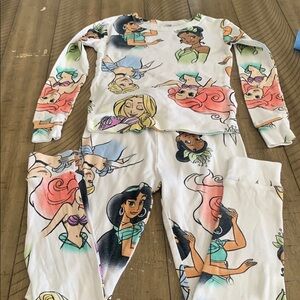 Disney Princess Pajama Top with Pastel Hues set